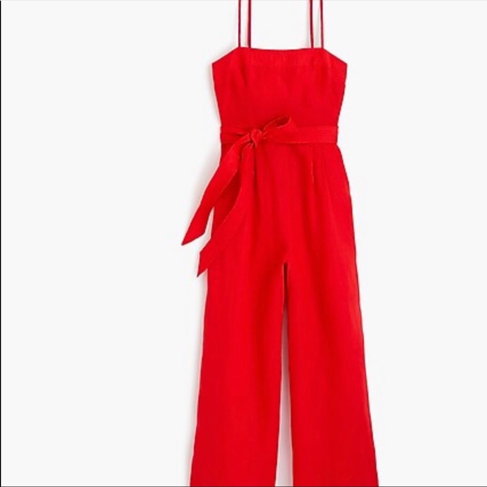JCrew Linen Jumpsuit, Size 2 EUC